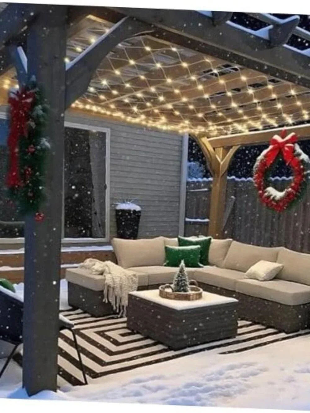 Woohaha 192 LED Outdoor Net Lights 9.8' x 6.6' 8 Modes